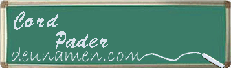 Cord Pader Visitenkarte